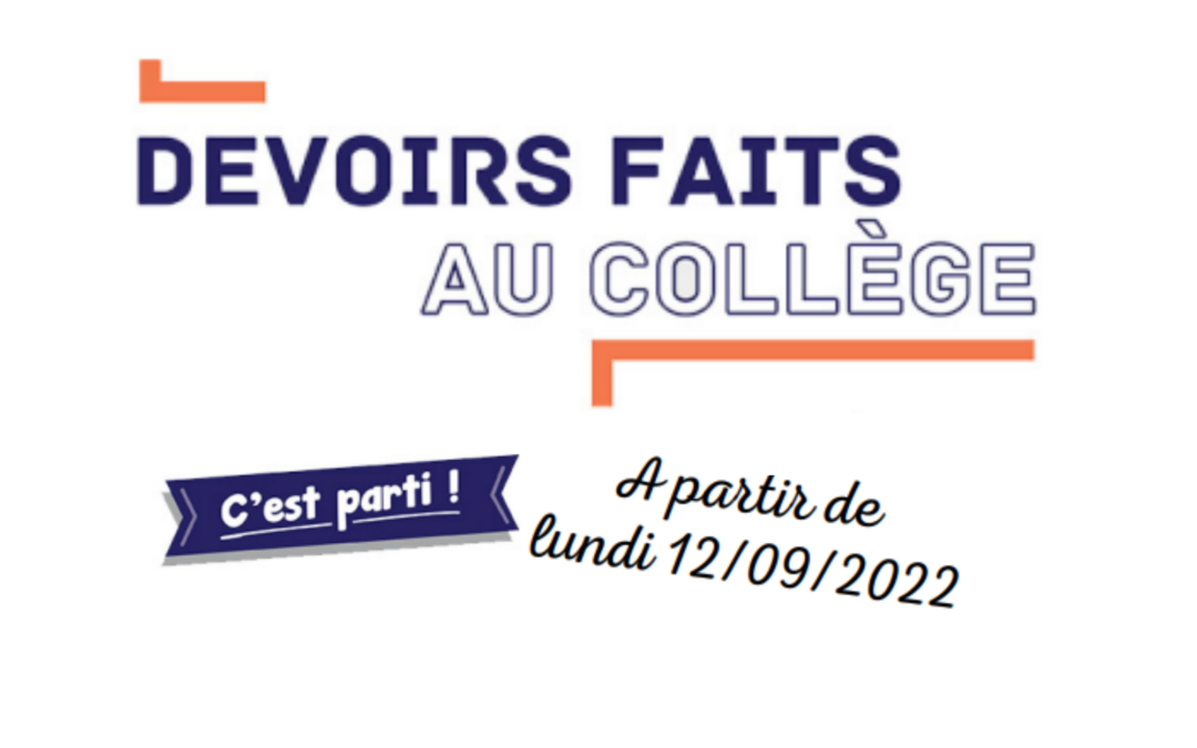 Devoirs faits, c’est parti !